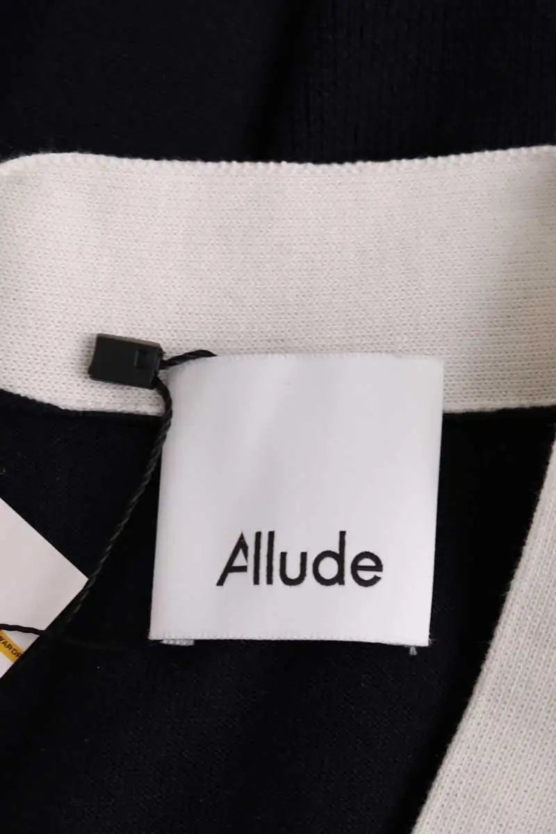 Cardigan Allude Bleu en Laine