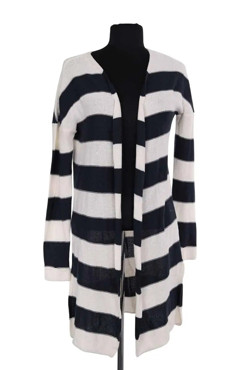 Cardigan American Vintage Blanc en Coton, taille S - Seconde Main