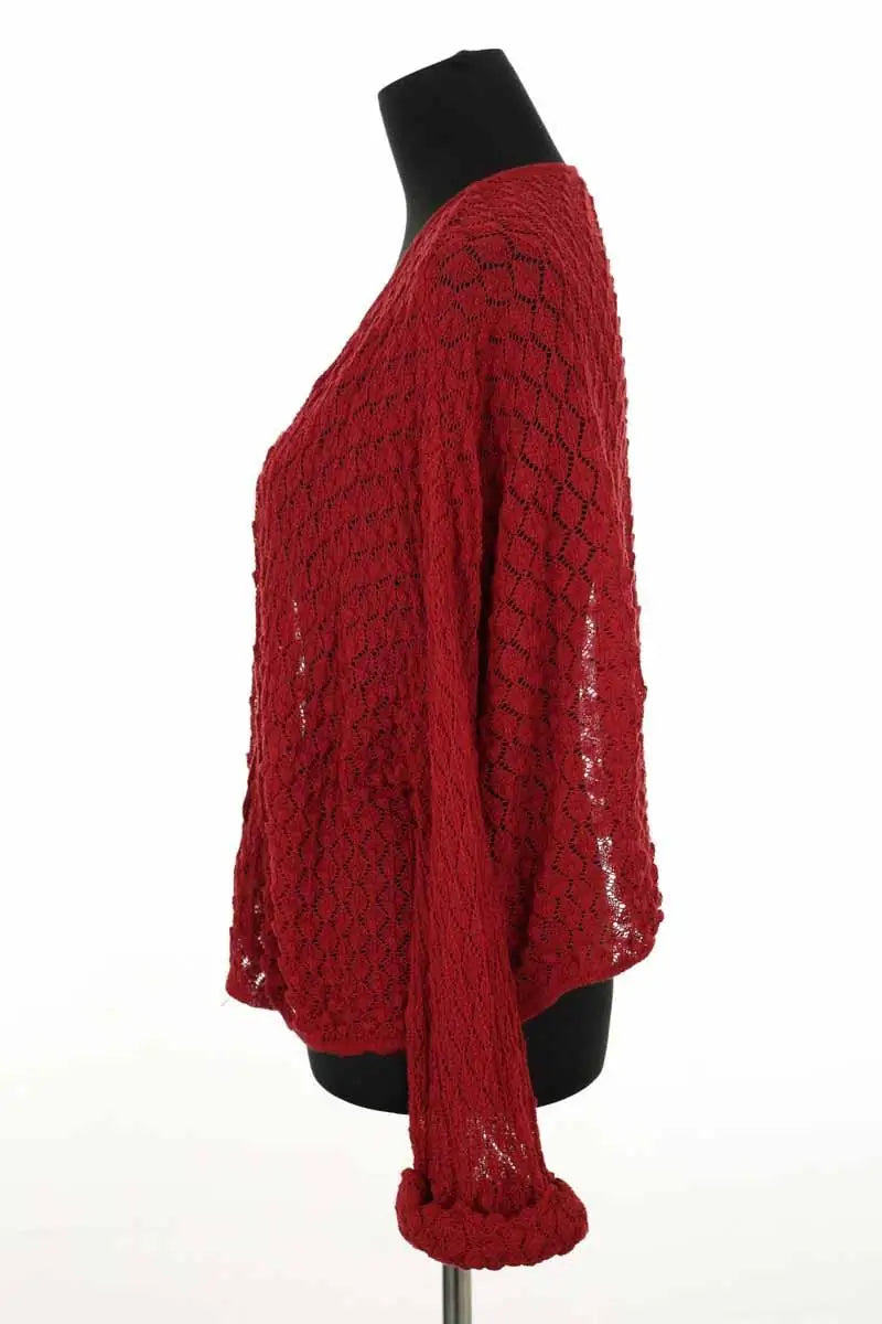 Cardigan American Vintage Bordeaux en Coton