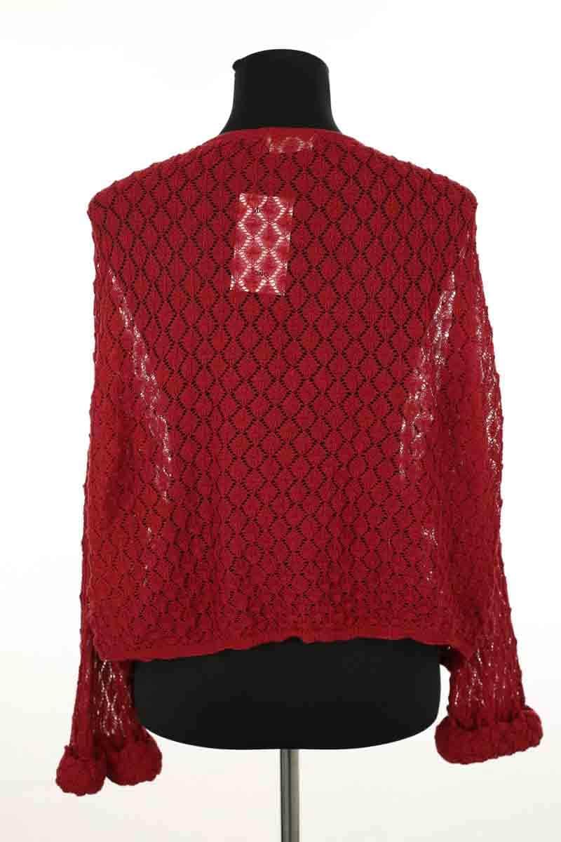 Cardigan American Vintage Bordeaux en Coton