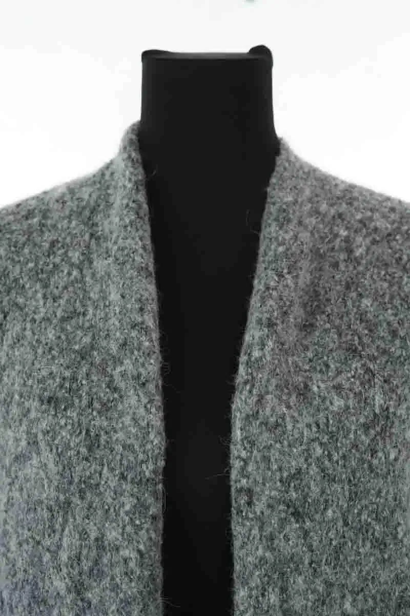 Cardigan American Vintage Gris en Laine