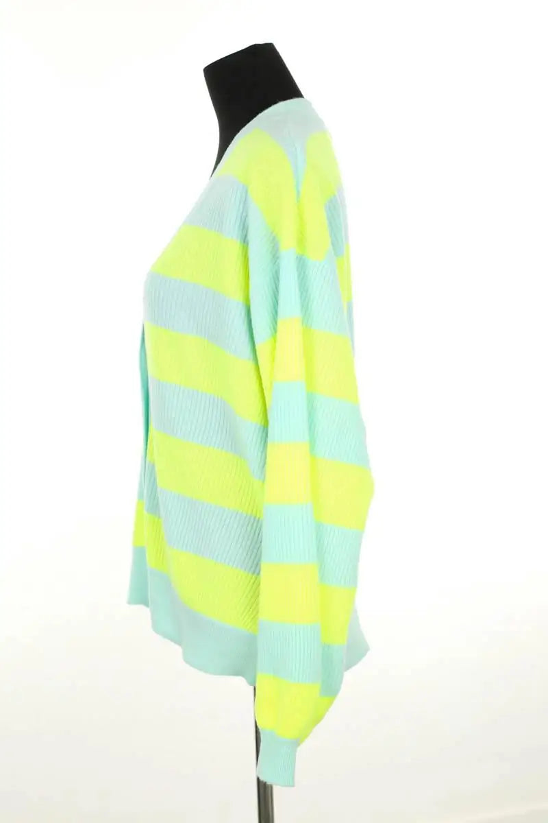 Cardigan American Vintage Jaune en Laine