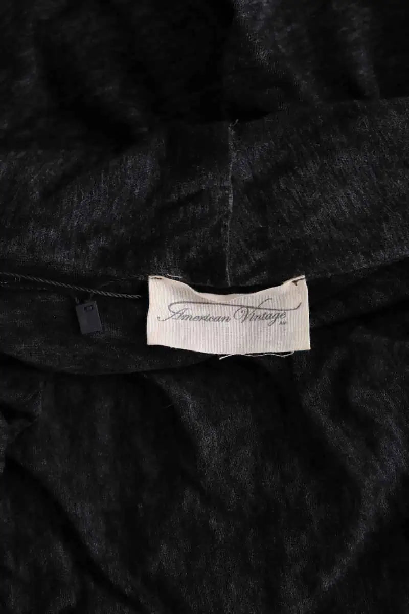 Cardigan American Vintage Noir en Synthétique