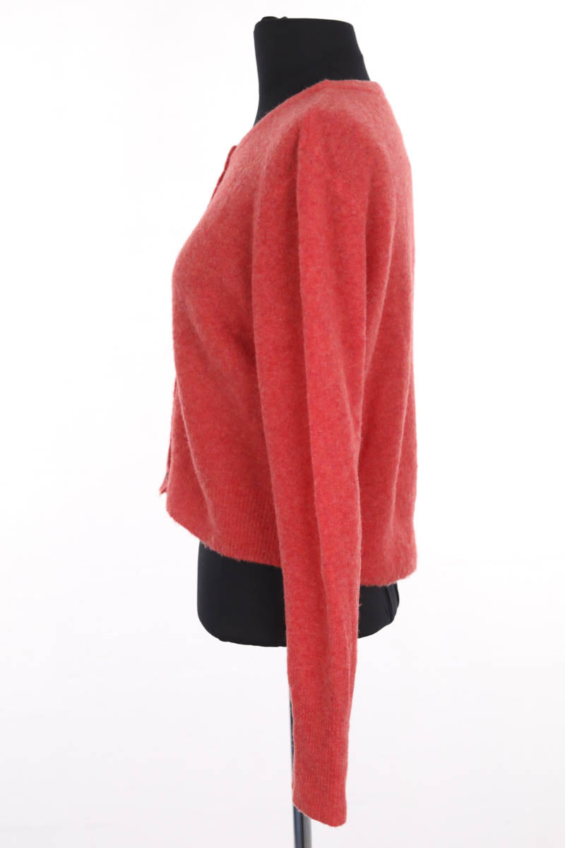 Cardigan American Vintage Rouge en Laine