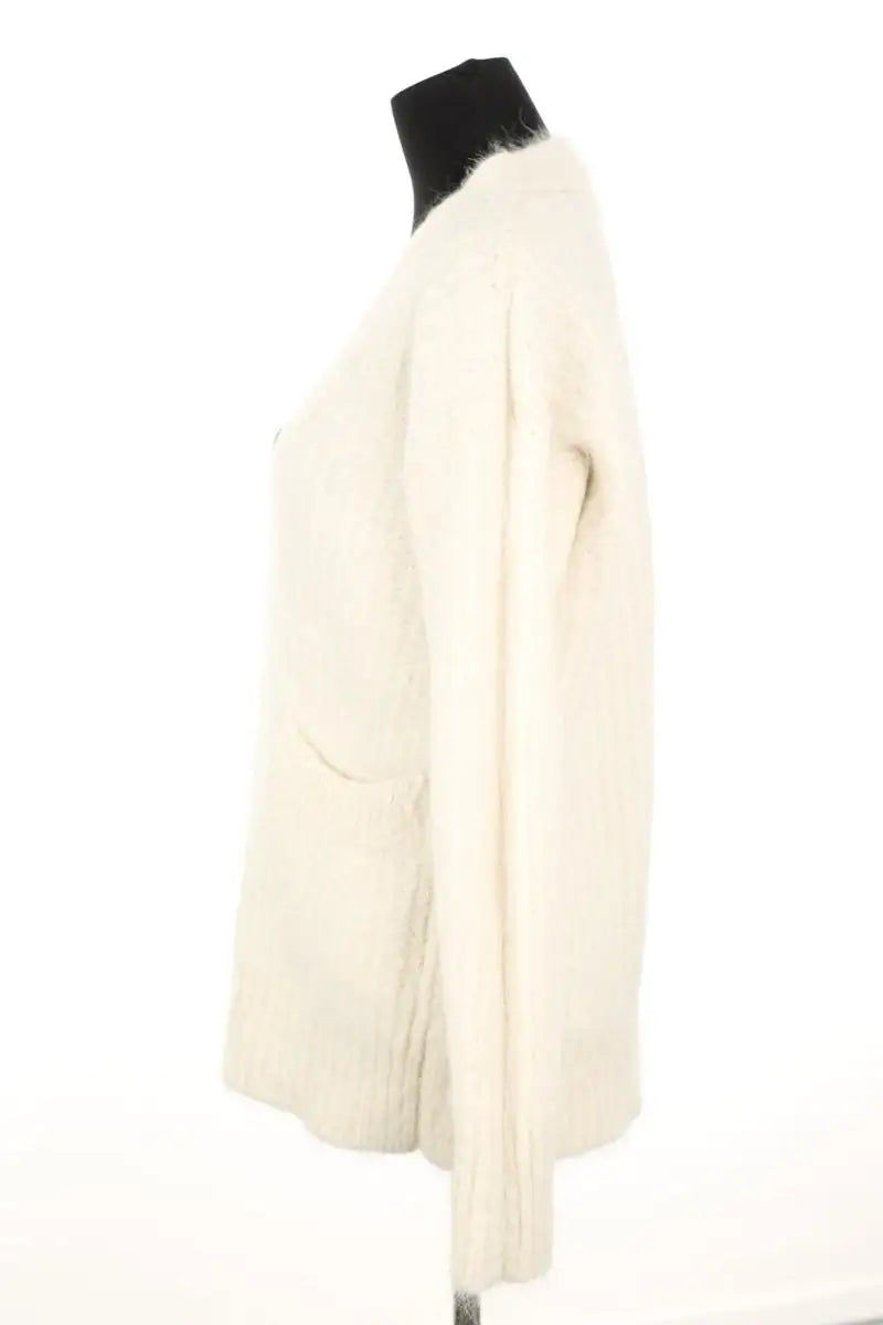 Cardigan Ami Blanc en Laine