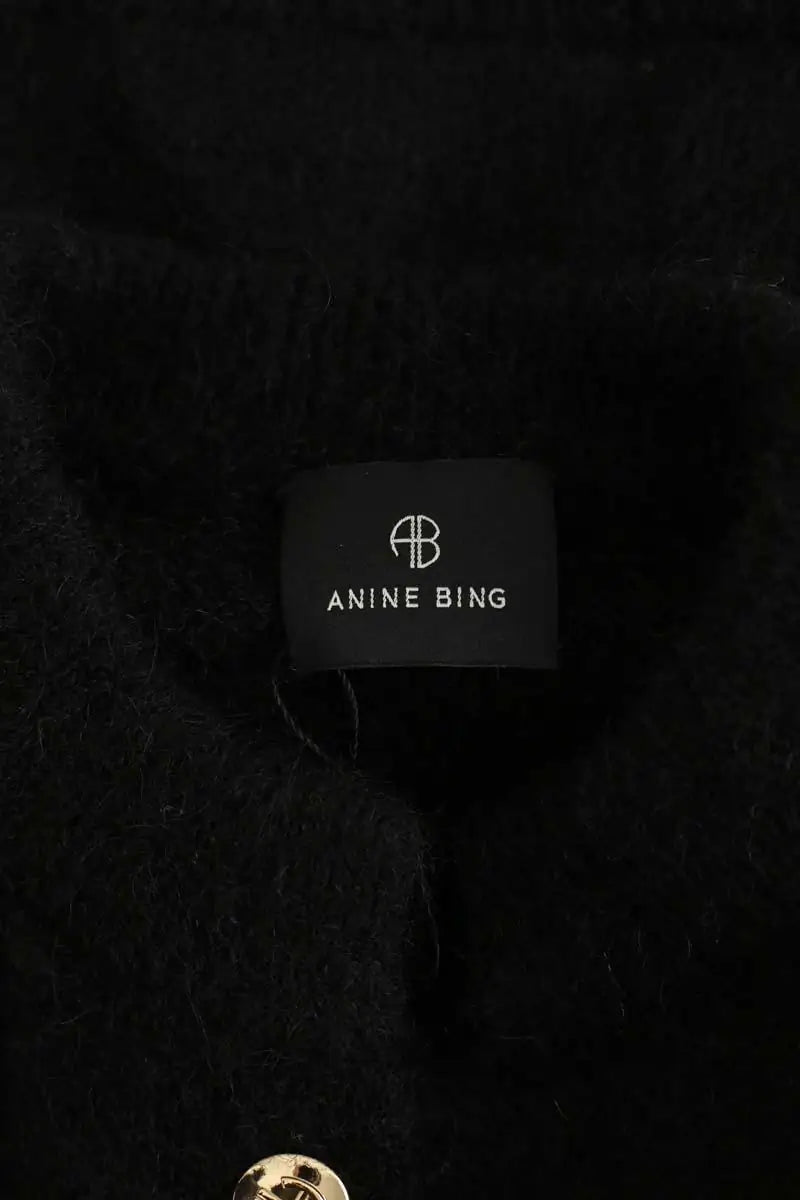 Cardigan Anine Bing Noir en Laine
