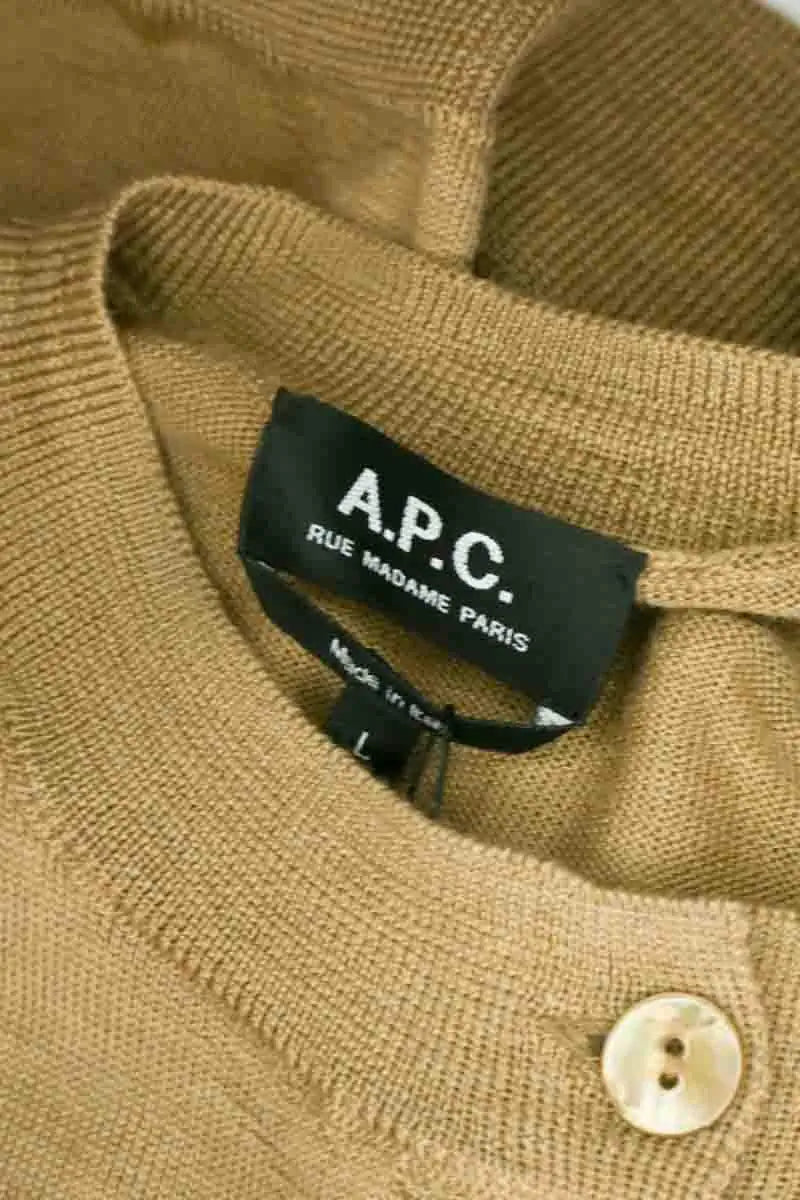 Cardigan APC Marron en Laine