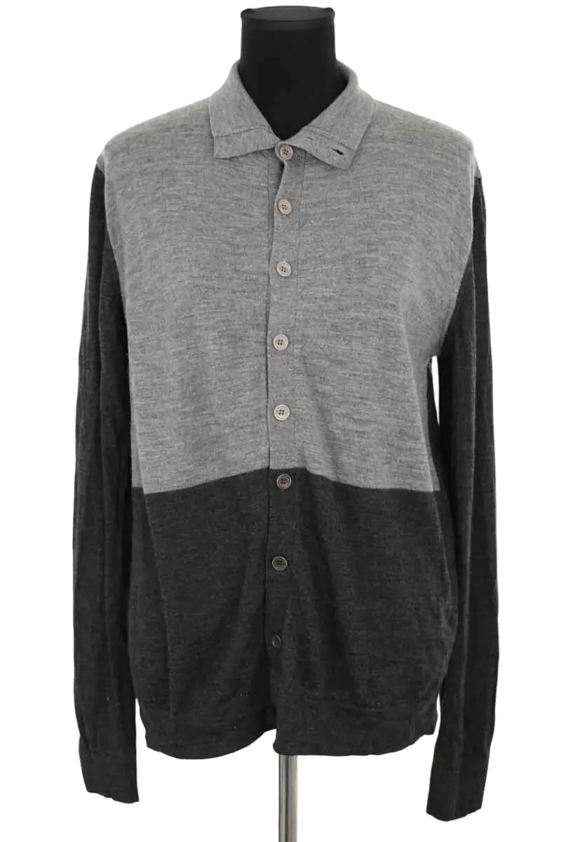 Cardigan Balenciaga Gris en Laine, taille L - Seconde Main