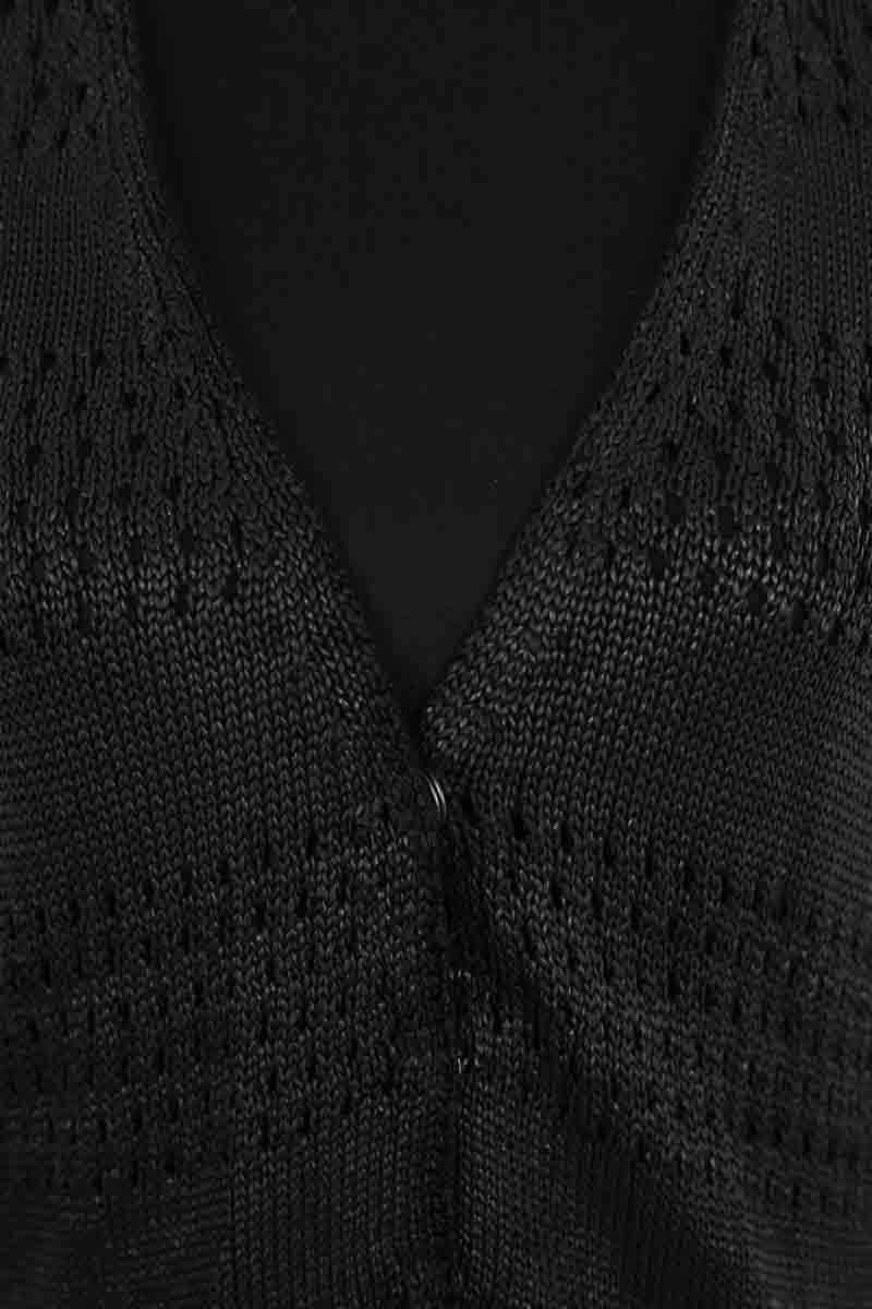 Cardigan Balenciaga Noir en Synthétique