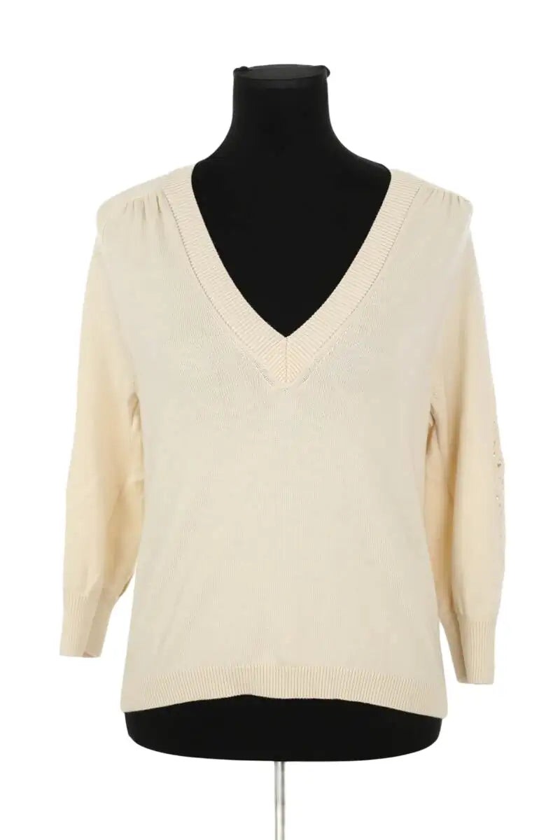 Cardigan Bash Beige en Laine, taille S - Seconde Main