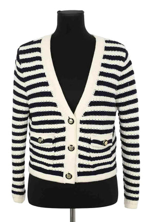Cardigan Ba&Sh Blanc en Coton, taille S - Seconde Main