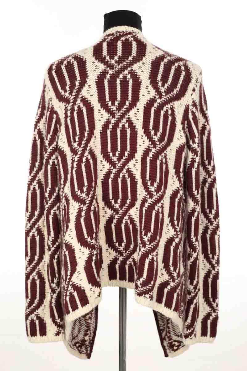 Cardigan Bash Bordeaux en Laine