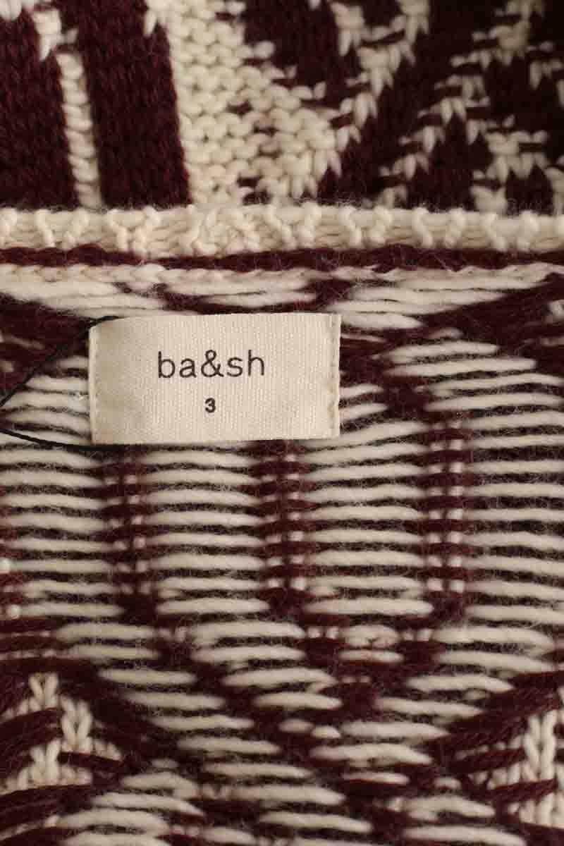 Cardigan Bash Bordeaux en Laine