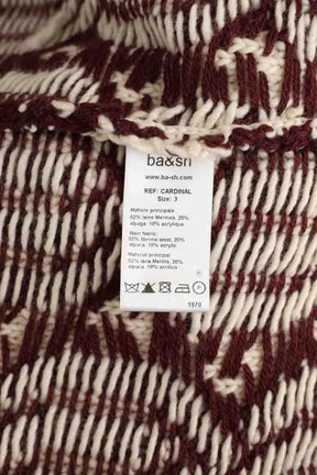 Cardigan Bash Bordeaux en Laine