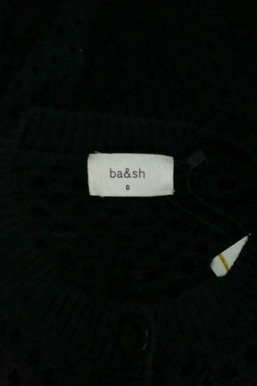 Cardigan Ba&Sh Emita Noir en Coton