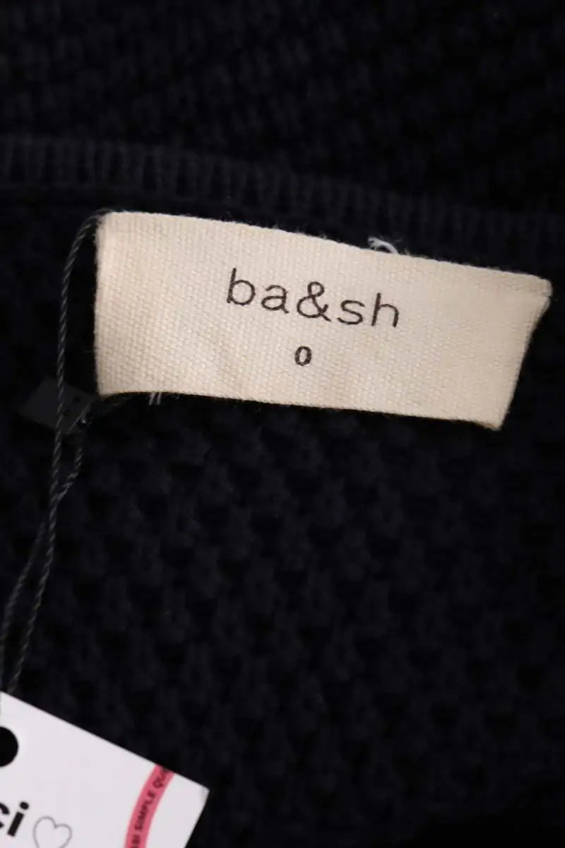 Cardigan Ba&Sh Little Noir en Coton