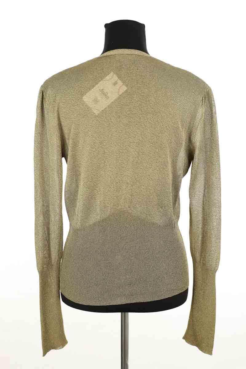 Cardigan Burberry Doré en Synthétique