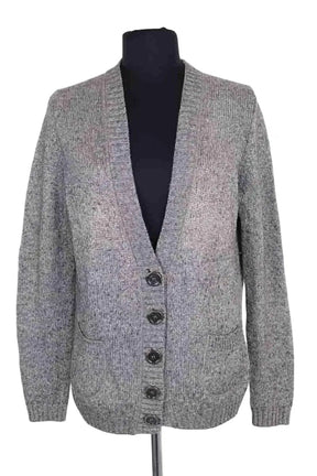 Cardigan Burberry Gris en Laine, taille M - Seconde Main