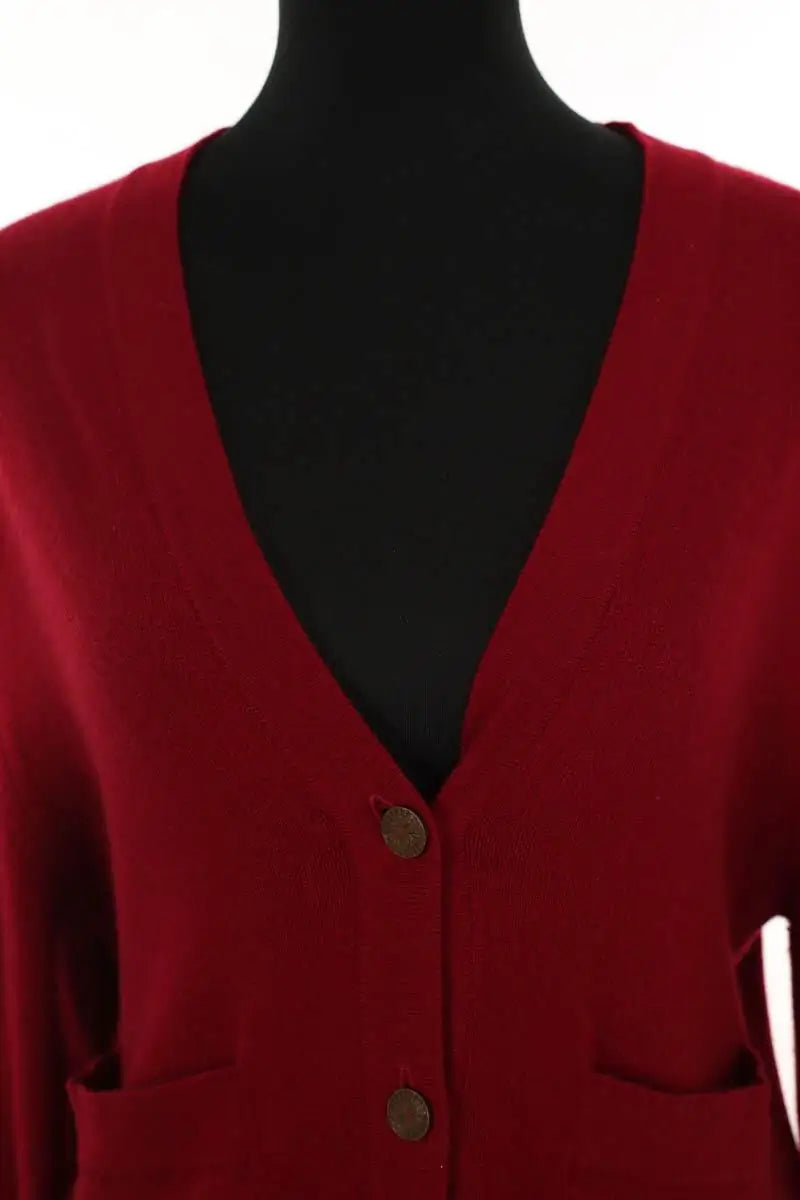 Cardigan Chanel Rouge en Cachemire