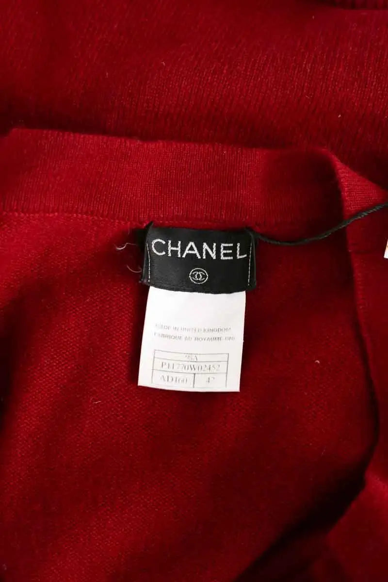 Cardigan Chanel Rouge en Cachemire