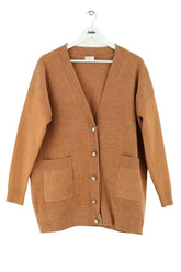 Cardigan Claudie Pierlot Camel en Synthétique, taille M - Seconde Main
