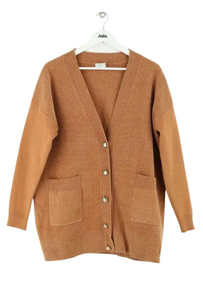 Cardigan Claudie Pierlot Camel en Synthétique, taille M - Seconde Main