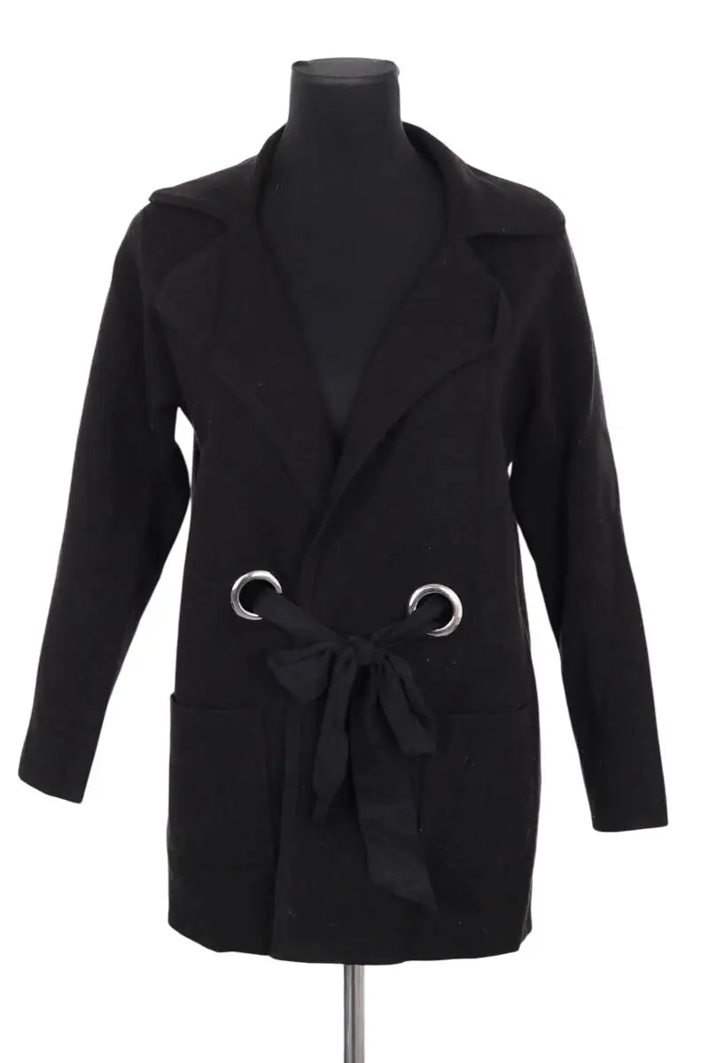 Cardigan Claudie Pierlot Noir en Viscose, taille S - Seconde Main