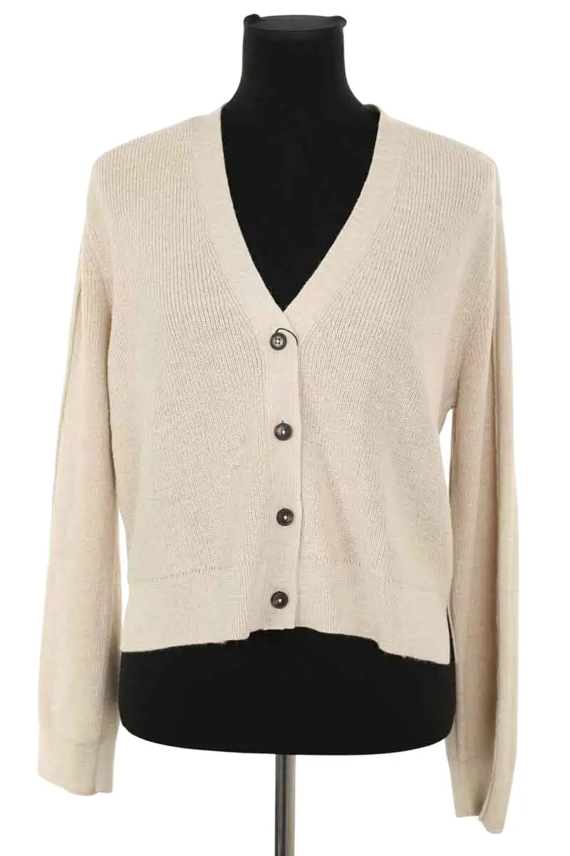 Cardigan Closed Ecru en Viscose, taille M - Seconde Main