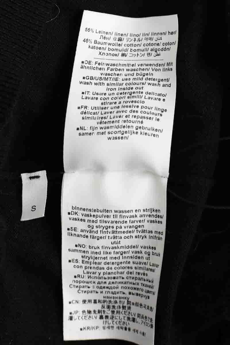 Cardigan Closed Noir en Lin