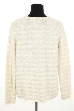 Cardigan Des Petits Hauts Atoumie Ecru en Coton