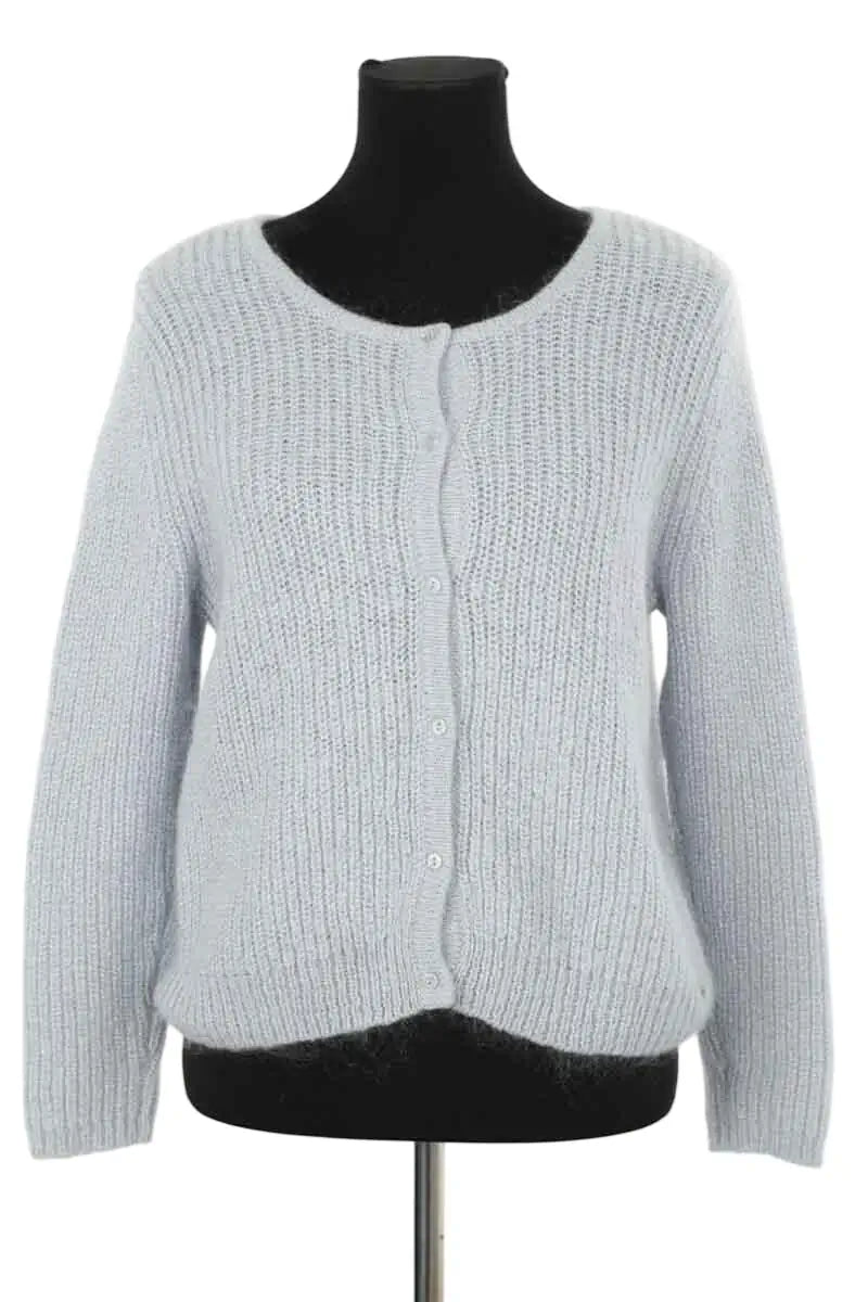 Cardigan Des Petits Hauts Bleu en Laine, taille L - Seconde Main