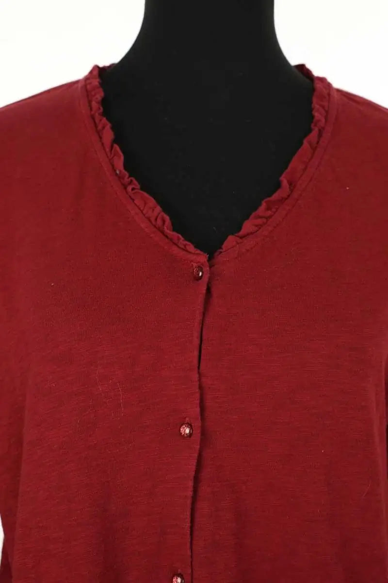 Cardigan Des Petits Hauts Bordeaux en Coton