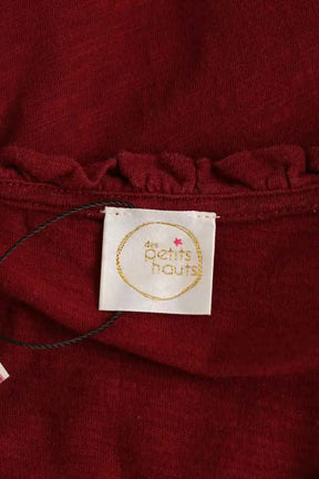 Cardigan Des Petits Hauts Bordeaux en Coton