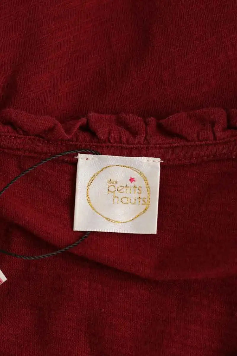 Cardigan Des Petits Hauts Bordeaux en Coton
