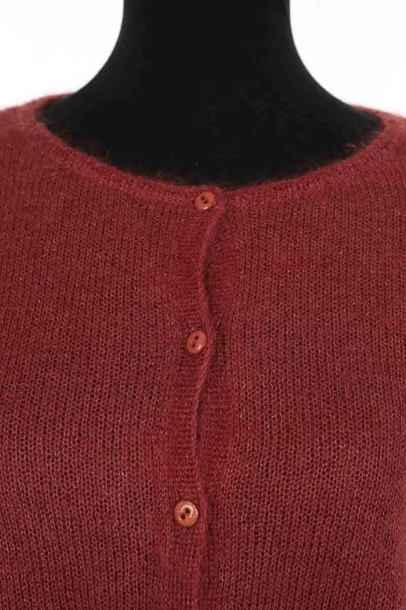 Cardigan Des Petits Hauts Dido Marron en Laine