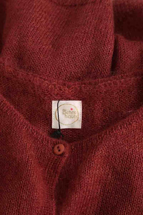 Cardigan Des Petits Hauts Dido Marron en Laine