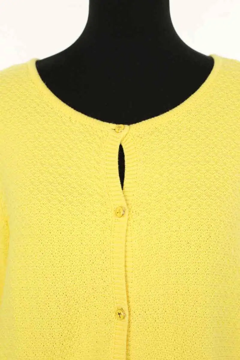 Cardigan Des Petits Hauts Jaune en Coton