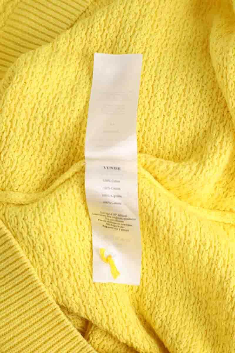 Cardigan Des Petits Hauts Jaune en Coton