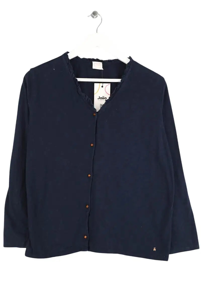 Cardigan Des Petits Hauts Marine en Coton, taille XL - Seconde Main