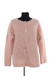 Cardigan Des Petits Hauts Rose en Laine, taille M - Seconde Main
