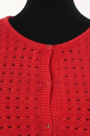 Cardigan Des Petits Hauts Rouge en Coton