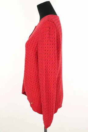 Cardigan Des Petits Hauts Rouge en Coton