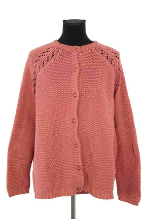 Cardigan Des Petits Hauts Zola Rose en Coton, taille S - Seconde Main
