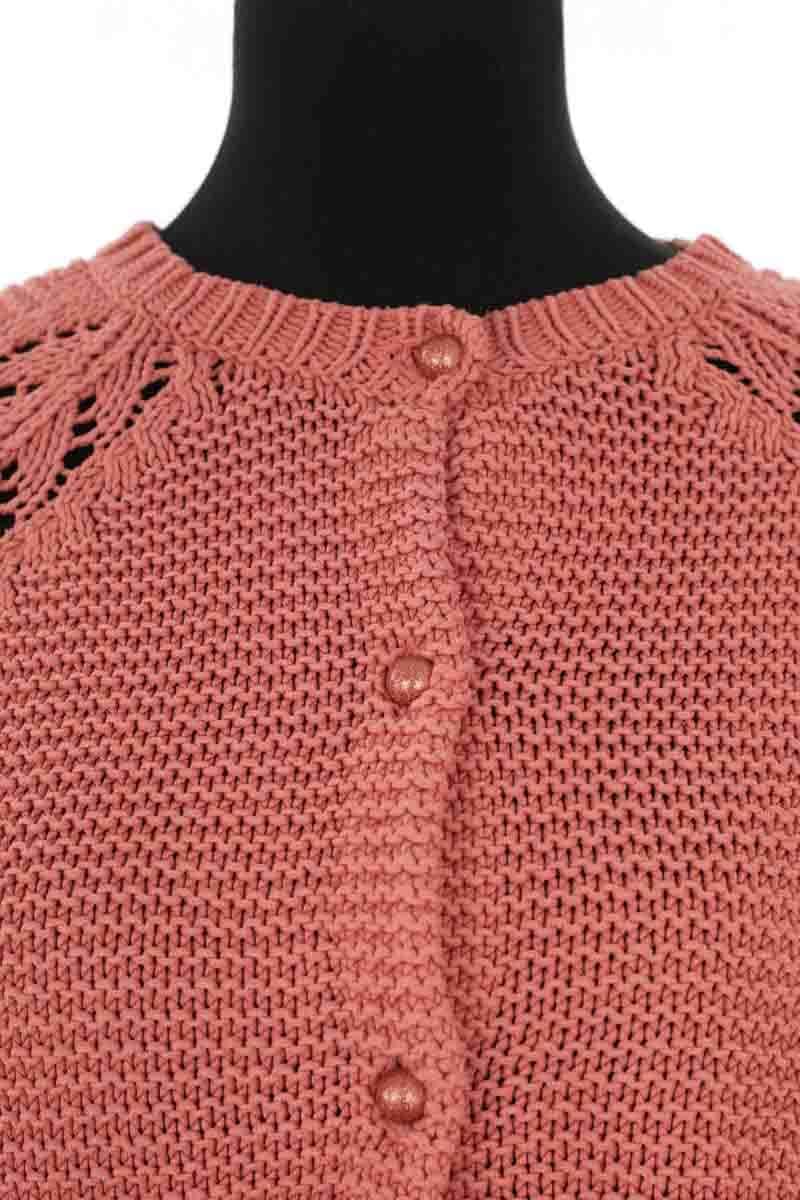 Cardigan Des Petits Hauts Zola Rose en Coton