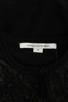Cardigan Diane Von Furstenberg Noir en Soie