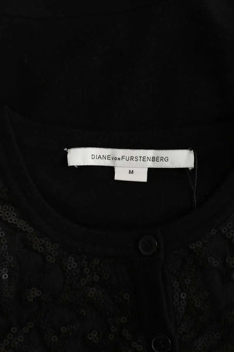 Cardigan Diane Von Furstenberg Noir en Soie