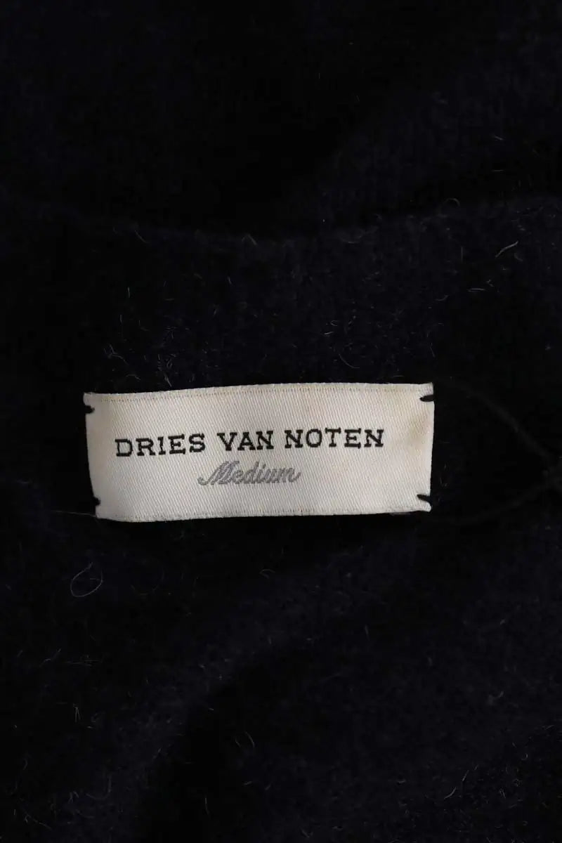 Cardigan Dries Van Noten Noir en Laine