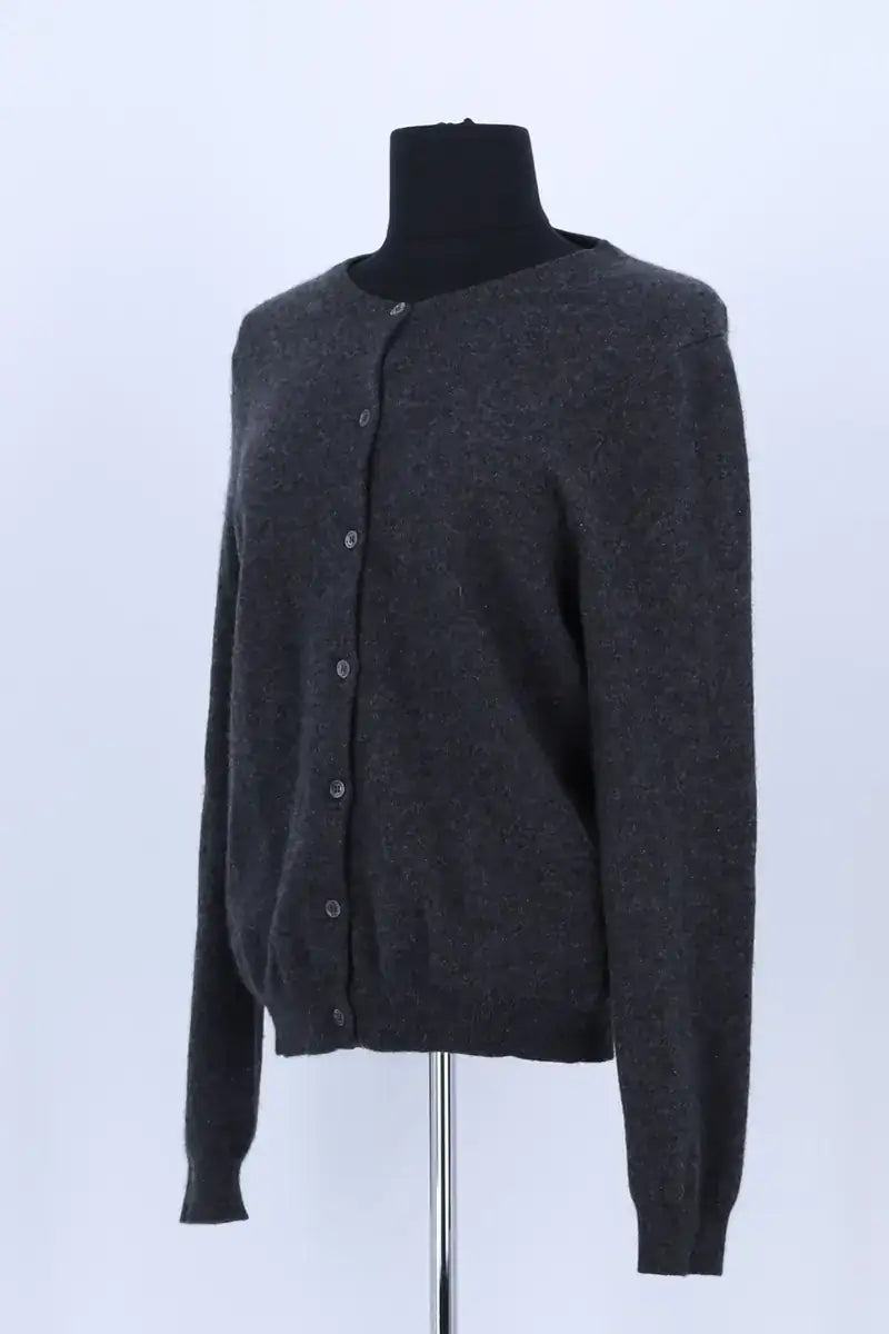 Cardigan Eric Bompard Anthracite en Cachemire