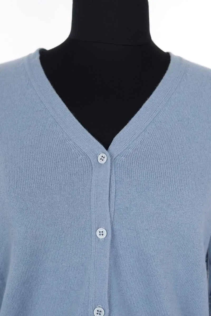 Cardigan Eric Bompard Bleu en Cachemire