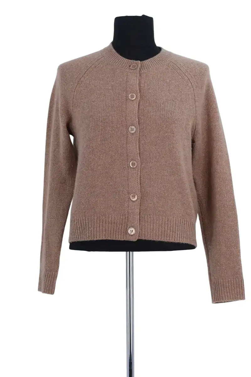 Cardigan Eric Bompard Caramel en Cachemire, taille M - Seconde Main
